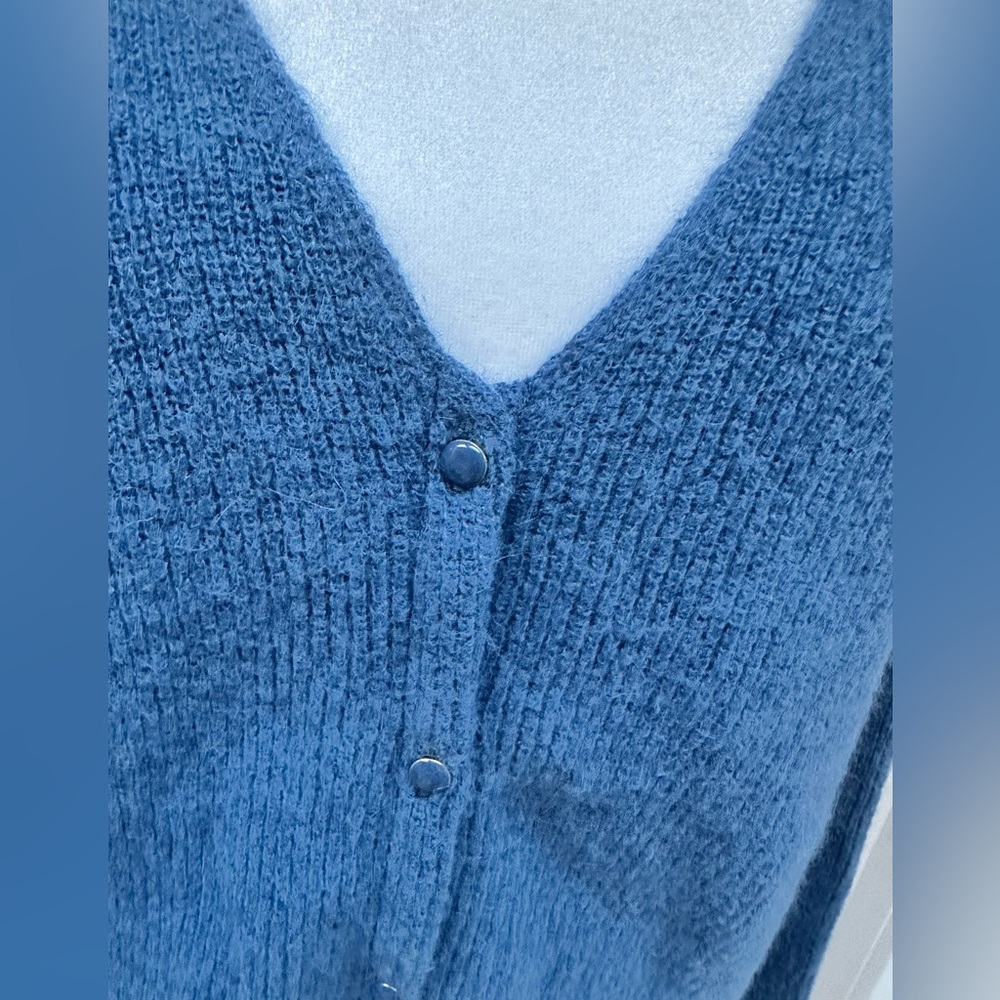 Sezane Women's Blue Cardigan - Picture 2 of 9